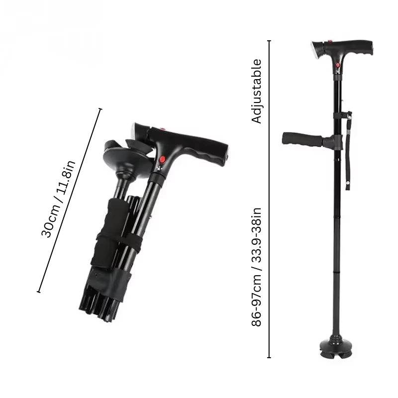 TrustStep – Telescopic Cane with Light & Safety Alarm