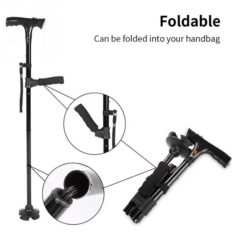 TrustStep – Telescopic Cane with Light & Safety Alarm
