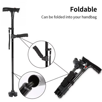 TrustStep – Telescopic Cane with Light & Safety Alarm